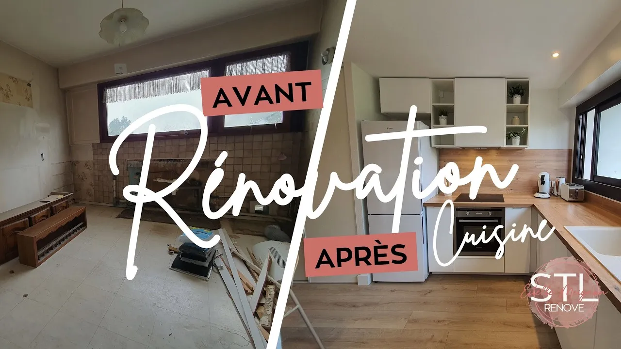 Miniature de la vidéo STLrenove : avant/après rénovation cuisine, projet réel